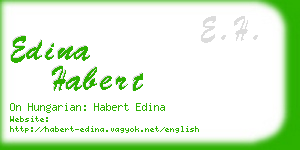 edina habert business card